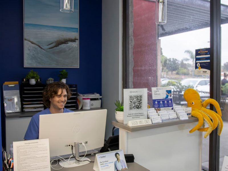 Front desk at Healthtopia Encinitas