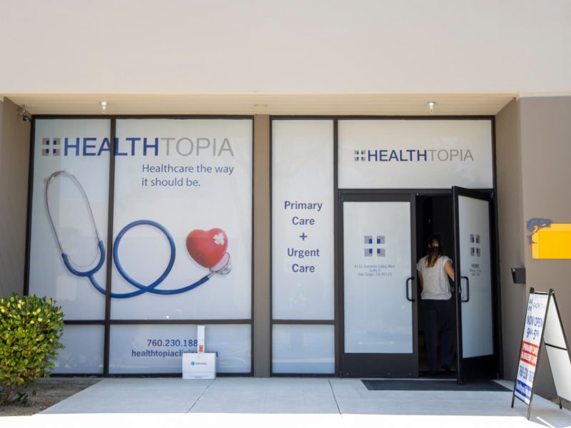 Healthtopia Sorrento Valley clinic entrance
