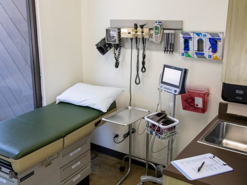 An exam room at the Healthtopia Sorrento Valley clinic